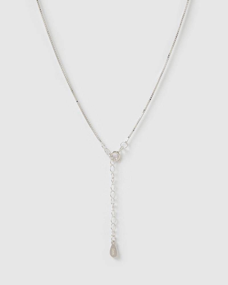 Izoa Cairo Necklace Silver Clear