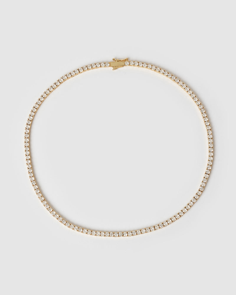 Izoa Novella Tennis Choker Gold