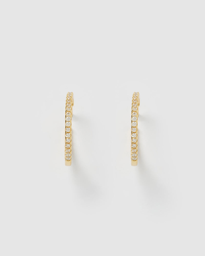 Izoa Belle Hoop Earrings Gold