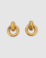 Izoa Sierra Stud Earrings Gold