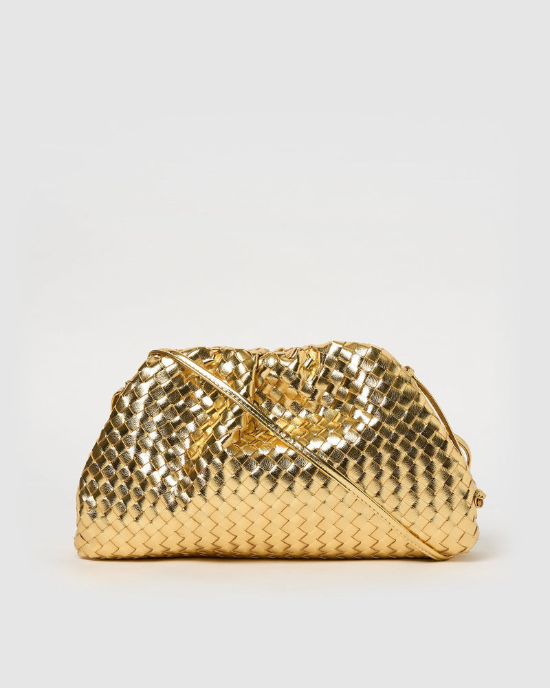 Izoa Vincenza Woven Bag Gold