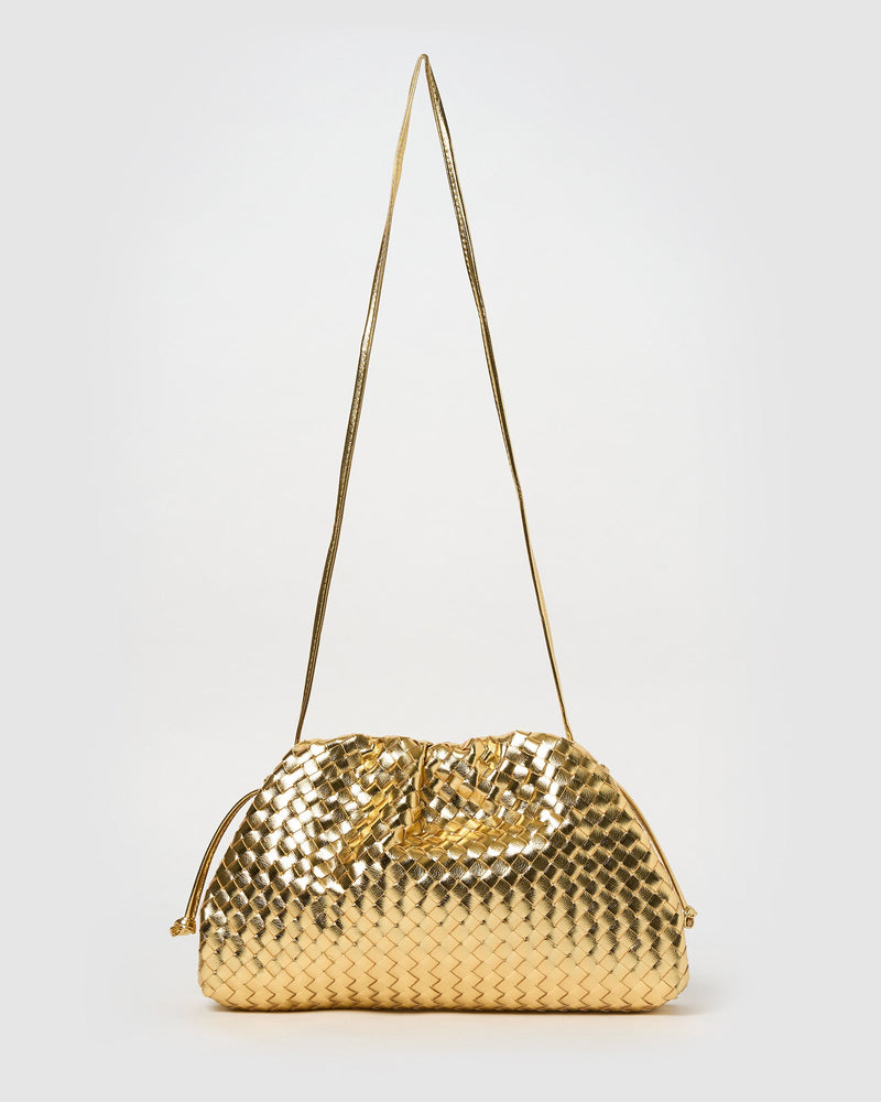 Izoa Vincenza Woven Bag Gold