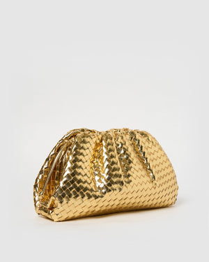 Izoa Vincenza Woven Bag Gold