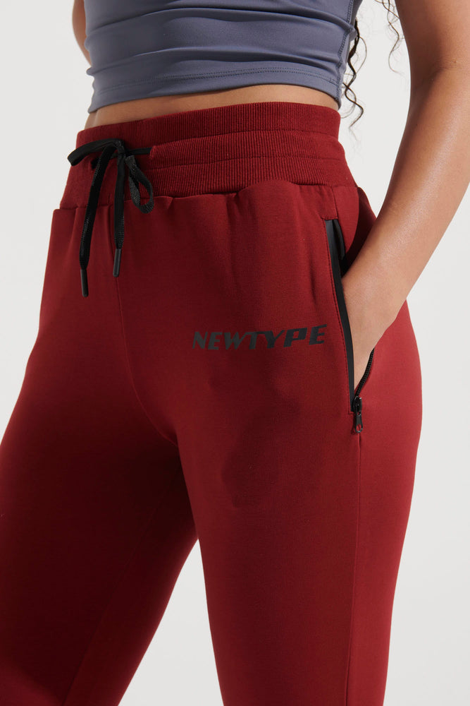 Intrepid Athlete Inside Track Pant- Burgundy