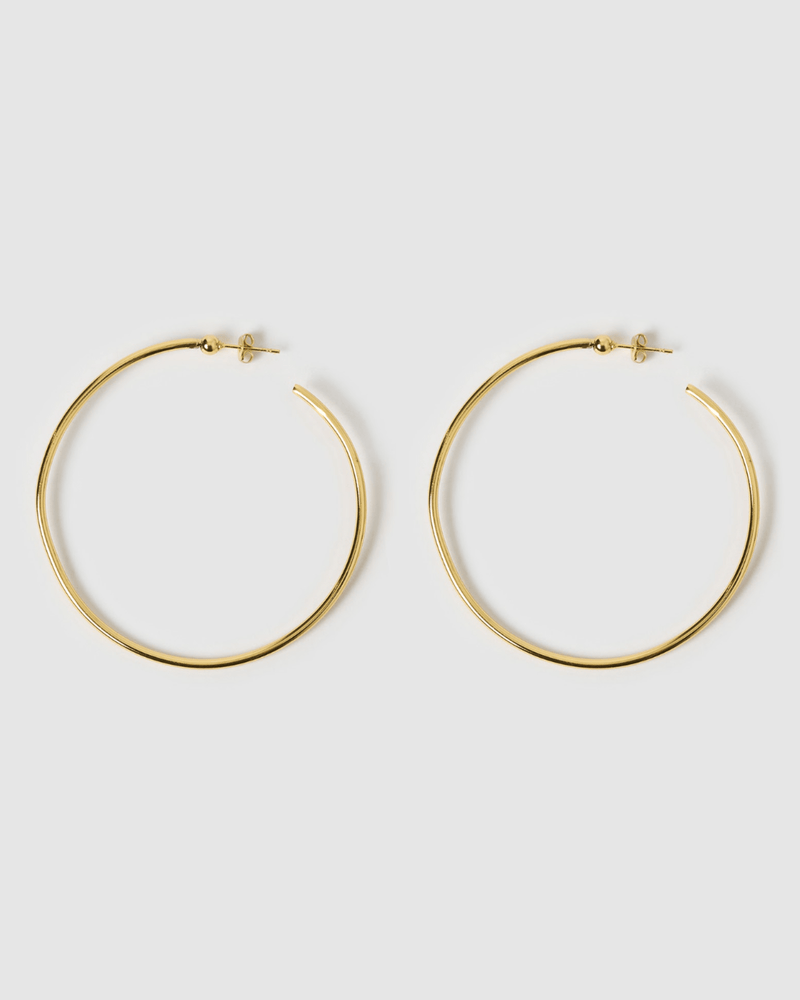 Izoa Alessia Hoop Earrings Gold