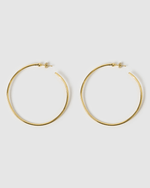 Izoa Alessia Hoop Earrings Gold