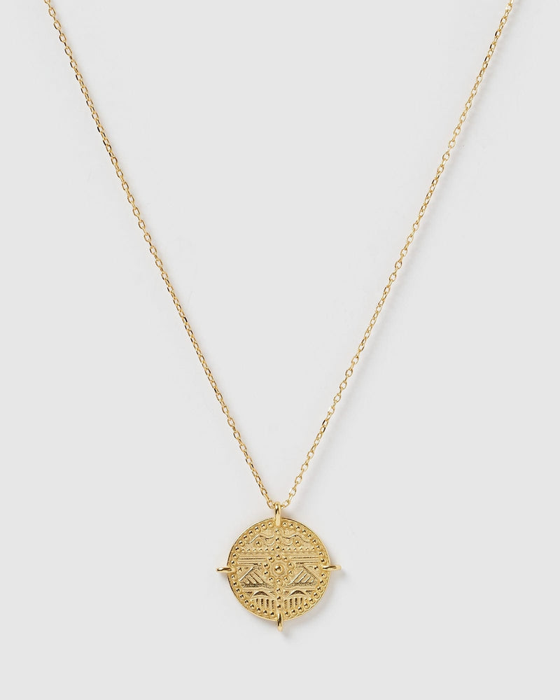 Izoa Ancient City Coin Necklace