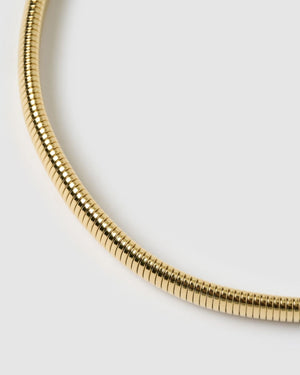 Izoa Aspen Snake Chain Necklace Gold