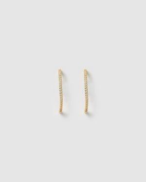 Izoa Earrings Izoa Billie Stud Earrings IZ-BILLIESTUD-GLD