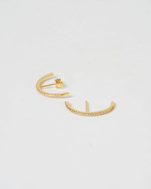 Izoa Earrings Izoa Billie Stud Earrings IZ-BILLIESTUD-GLD