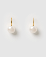 Izoa Cecilia Earrings Gold Freshwater Pearl