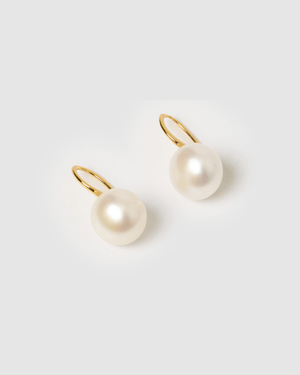 Izoa Cecilia Earrings Gold Freshwater Pearl