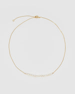 Izoa Chloesi Freshwater Pearl Necklace Gold