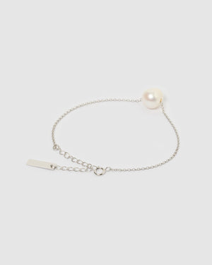 Izoa Coral Bracelet Silver Pearl