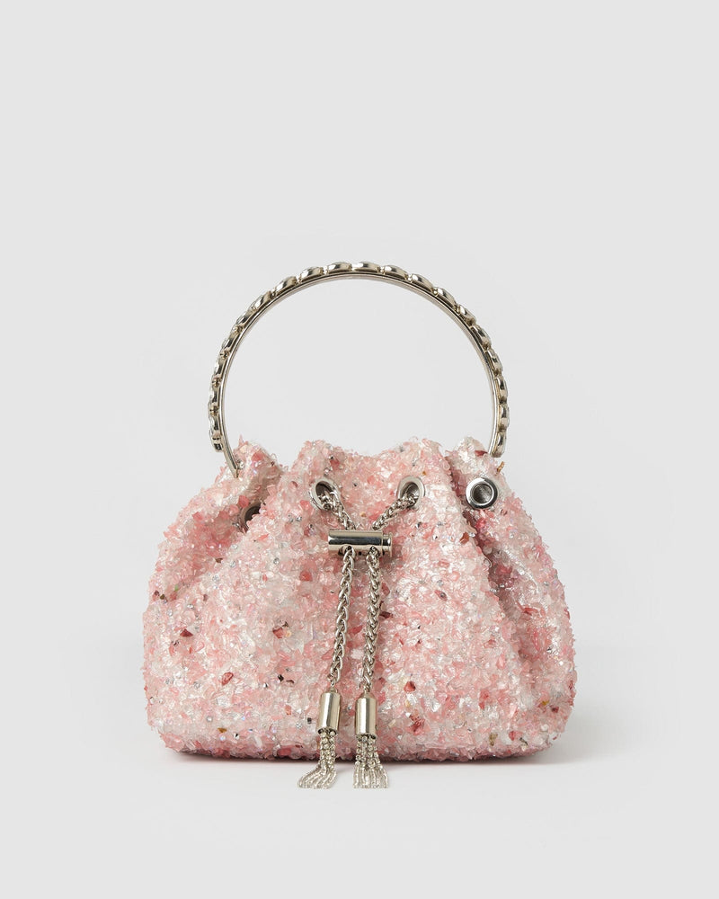 Izoa Crystal Bag Pink