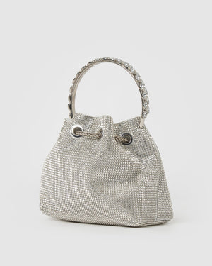 Izoa Crystal Bag Silver