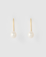 Izoa Daphne Earrings Gold Pearl