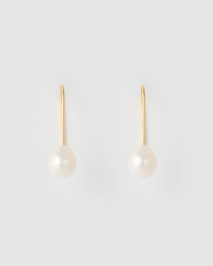 Izoa Daphne Earrings Gold Pearl