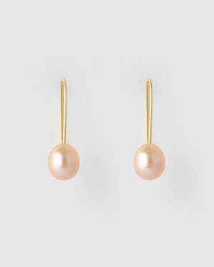 Izoa Daphne Earrings Pink Pearl