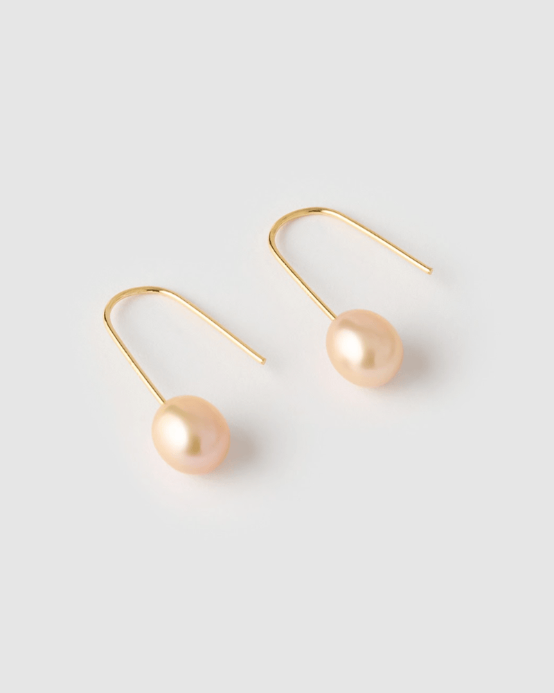 Izoa Daphne Earrings Pink Pearl