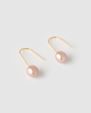 Izoa Daphne Earrings Purple Pearl