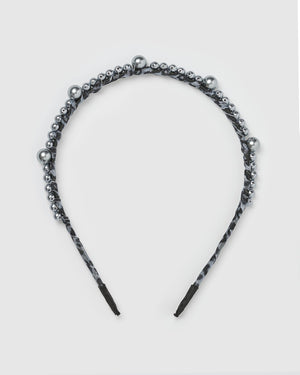 Izoa Demi Headband Grey Pearl