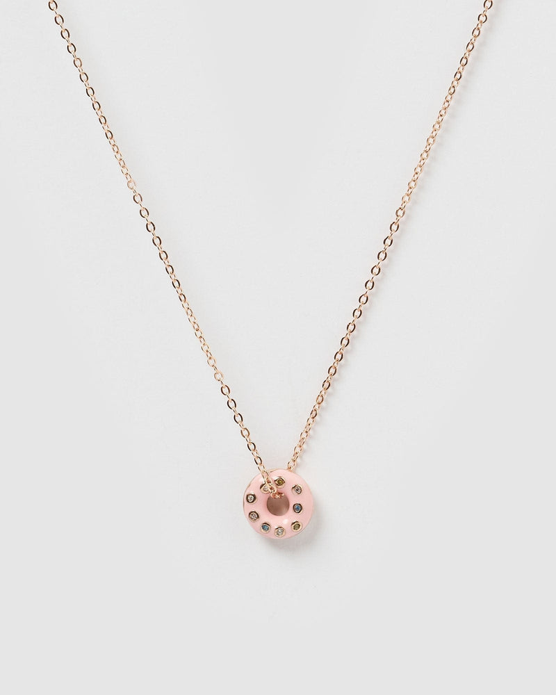 Izoa Kids Donut Necklace Rose Gold