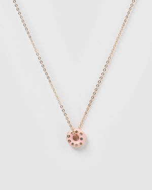 Izoa Kids Donut Necklace Rose Gold