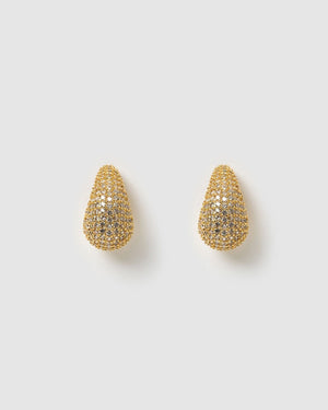 Izoa Elara Stud Earrings Gold