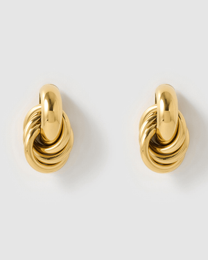 Izoa Emilia Stud Earrings Gold