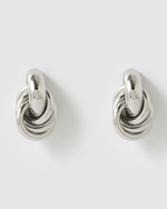 Izoa Emilia Stud Earrings Silver