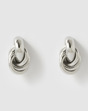 Izoa Emilia Stud Earrings Silver