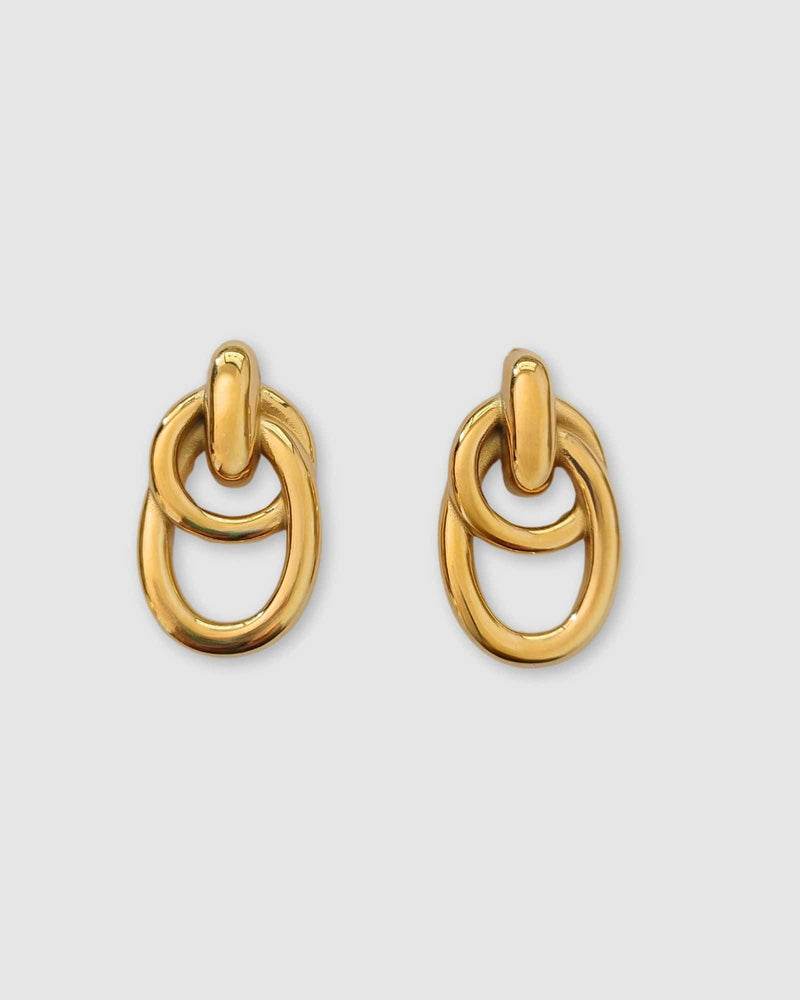 Izoa Felicity Stud Earrings Gold