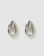 Izoa Felicity Stud Earrings Silver