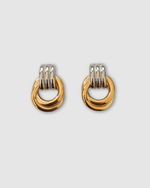 Izoa Fusion Stud Earrings Two-Toned Gift