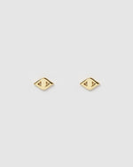 Izoa Horus Mini Stud Earrings Gold