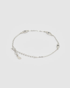 Izoa Jordana Eye Bracelet Silver