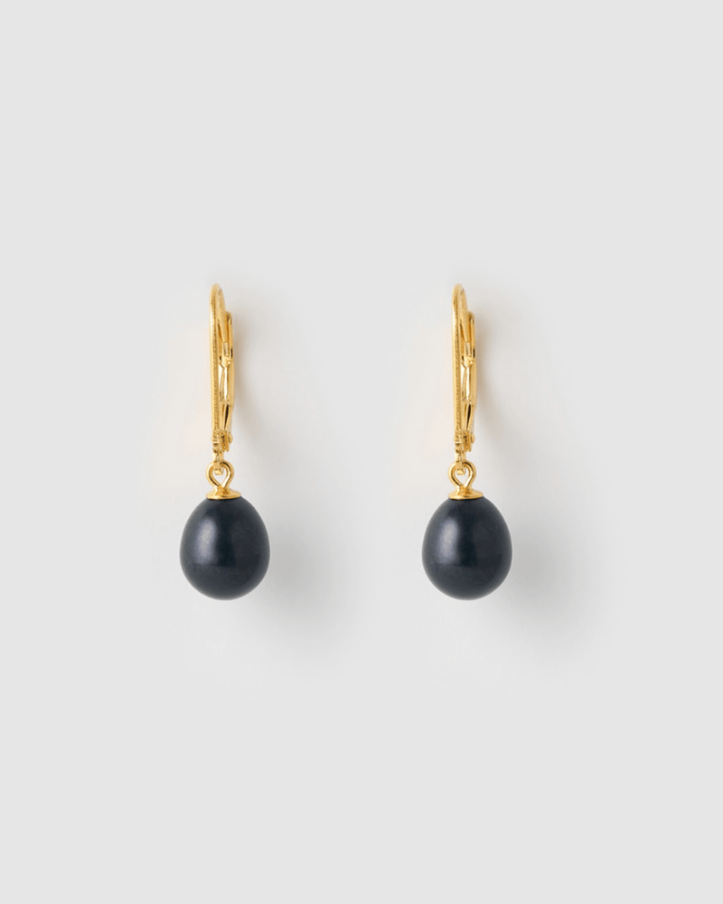 Izoa Juliet Earrings Navy Pearl