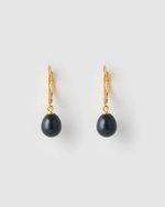 Izoa Juliet Earrings Navy Pearl