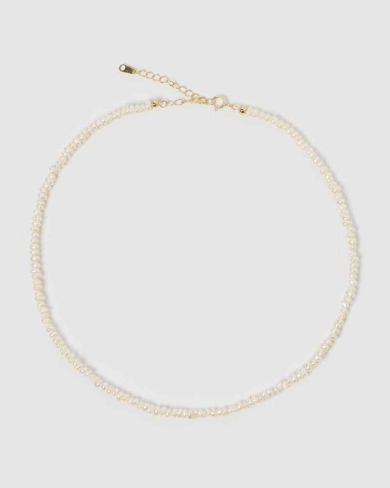 Izoa Katherine Pearl Choker Gold