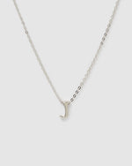 Izoa Kids Alphabet Letter J Necklace Sterling Silver