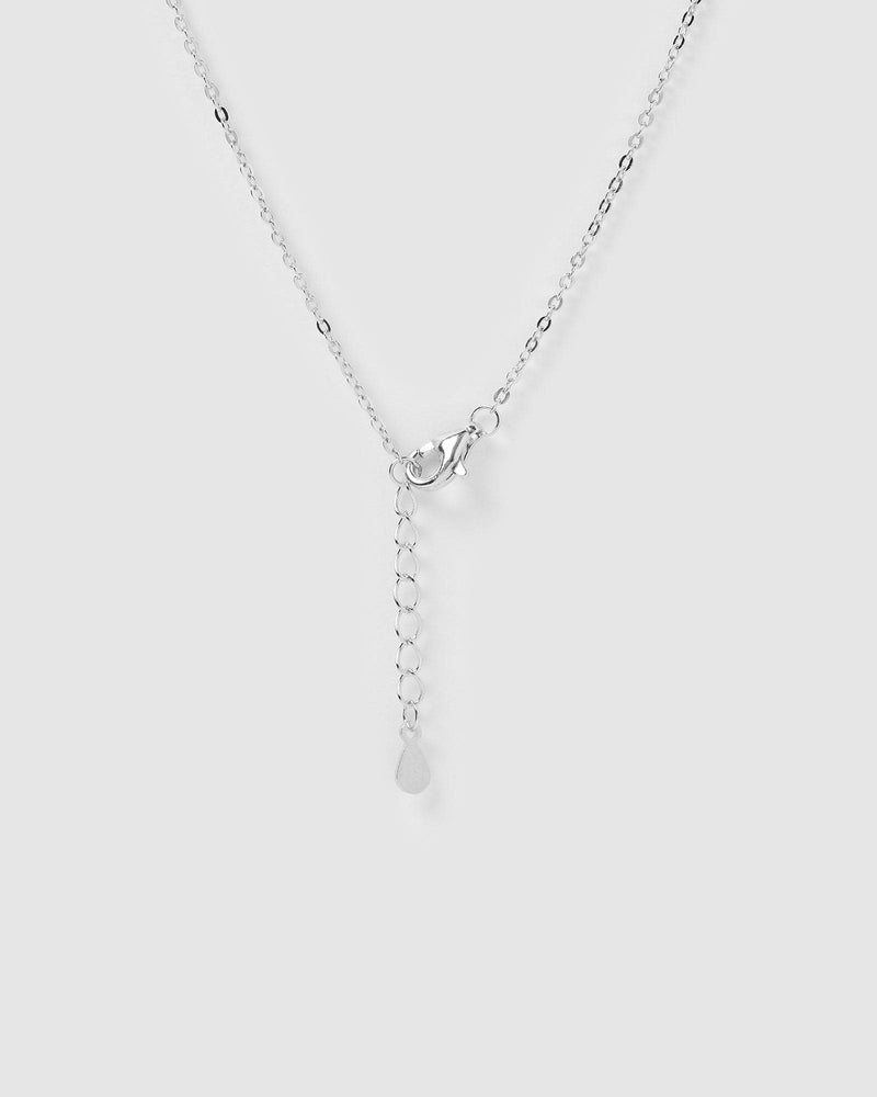 Izoa Kids Alphabet Letter N Necklace Sterling Silver