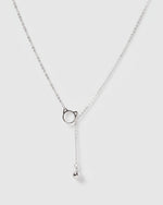 Izoa Kids Cat Drop Necklace Silver