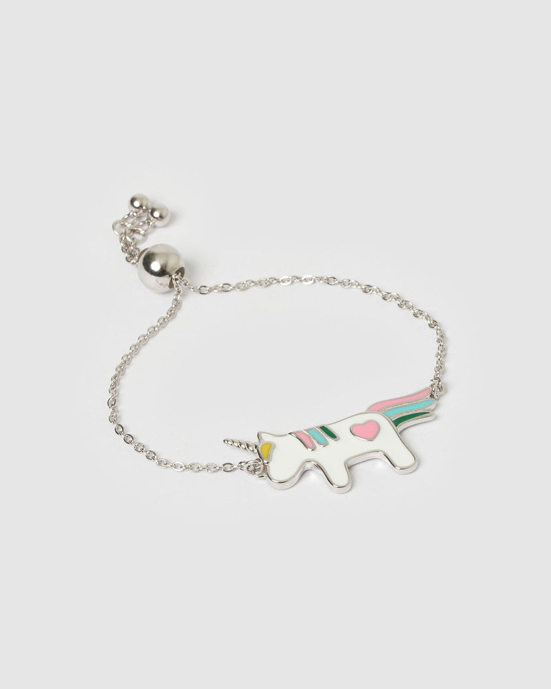 Izoa Kids Unicorn Magic Bracelet Sterling Silver