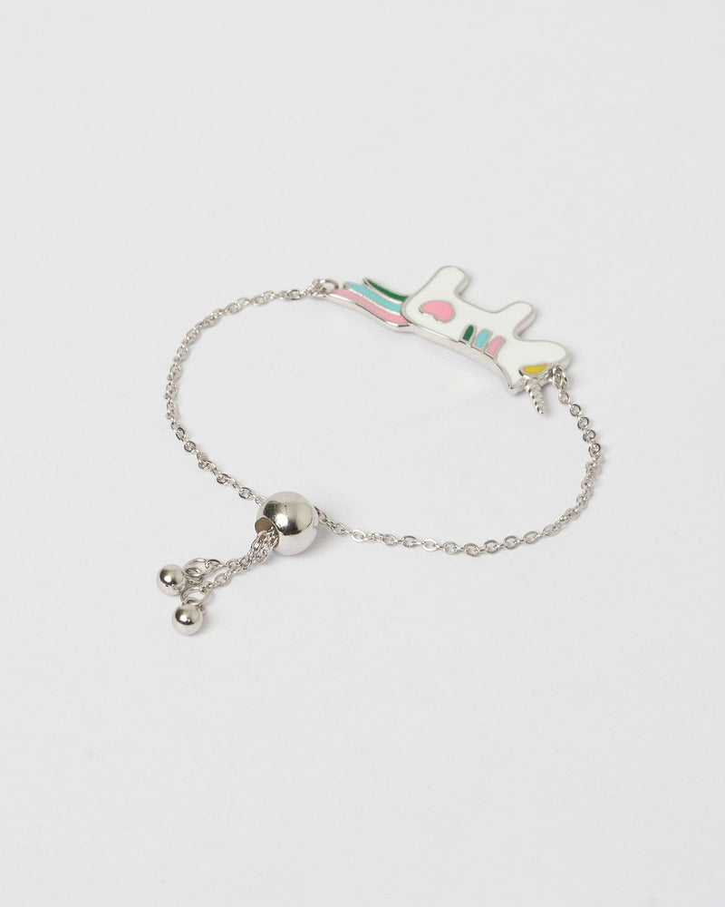 Izoa Kids Unicorn Magic Bracelet Sterling Silver