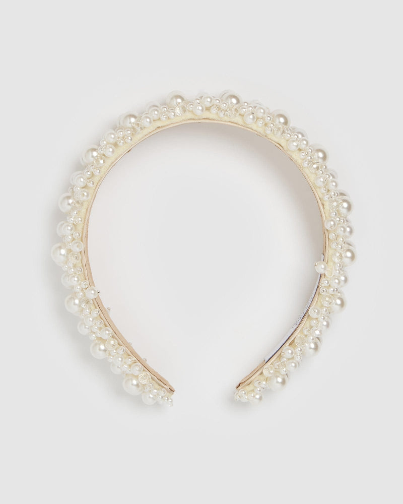 Izoa Kylie Headband Pearl