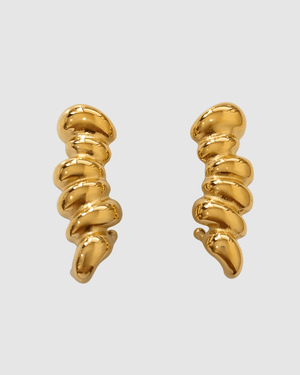 Izoa Lavinia Stud Earrings Gold