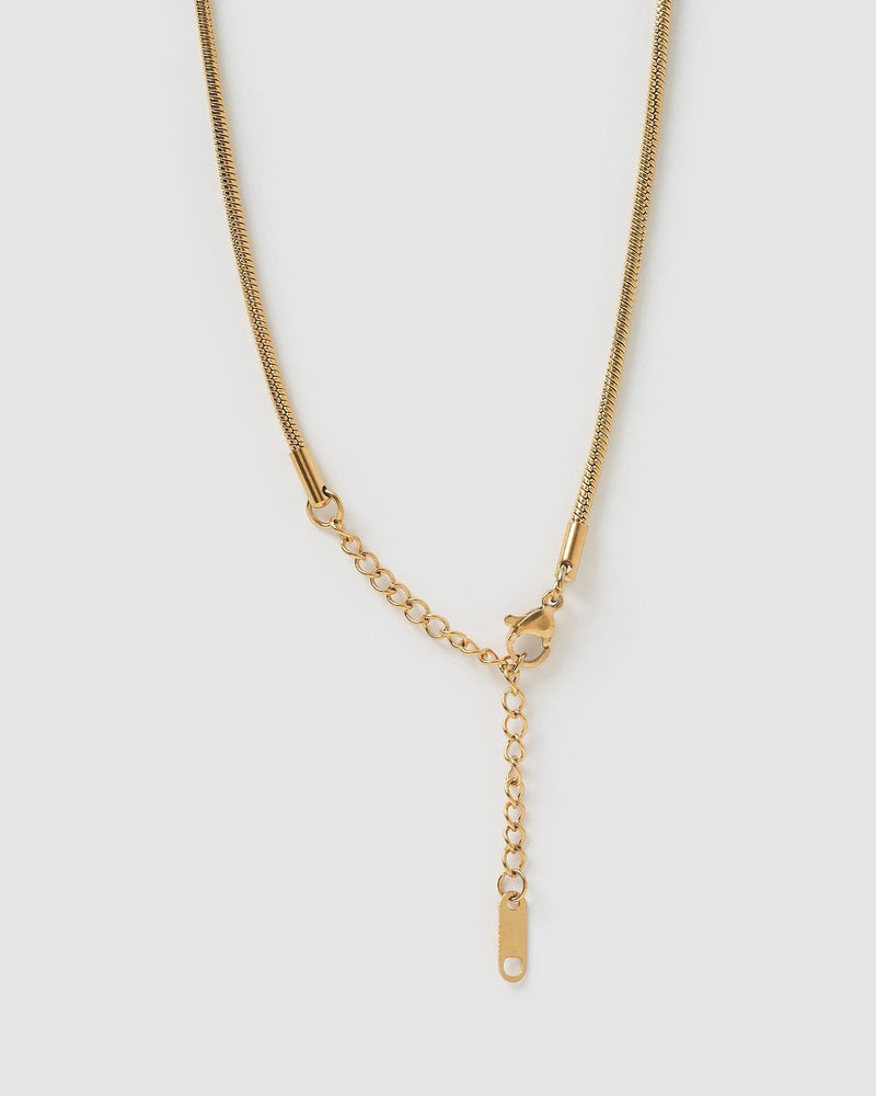 Izoa Layla Heart Necklace Gold