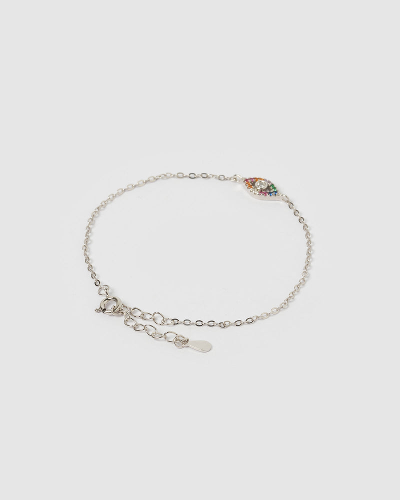 Izoa Mackay Eye Bracelet Sterling Silver Multi