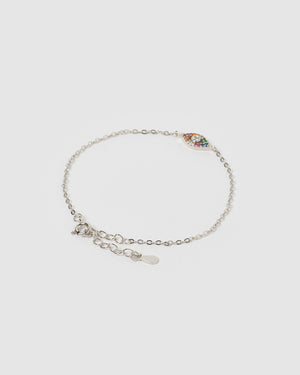 Izoa Mackay Eye Bracelet Sterling Silver Multi